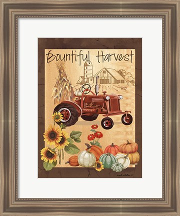 Framed Bountiful Harvest III Print