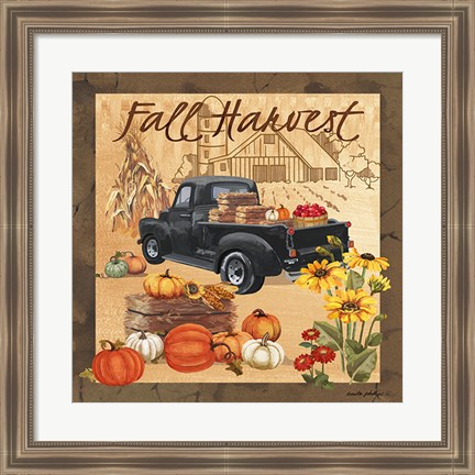 Framed Fall Harvest II Print