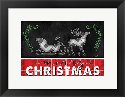 Framed Merry Christmas Print