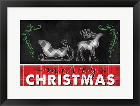 Framed Merry Christmas Print