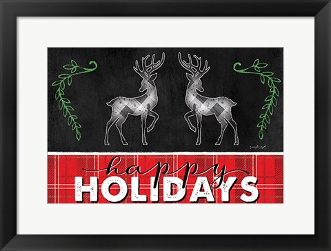 Framed Happy Holidays Print