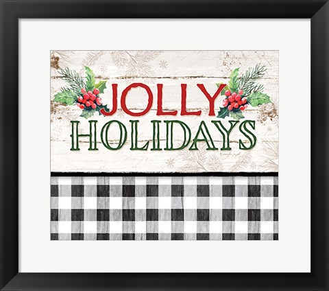 Framed Jolly Holidays Print