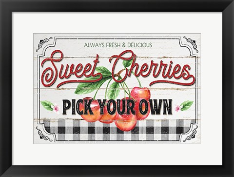 Framed Sweet Cherries Print