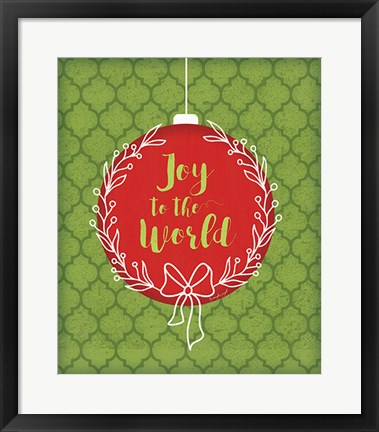 Framed Joy to the World Print