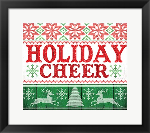 Framed Holiday Cheer Print