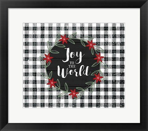 Framed Joy to the World Print