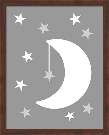 Framed Moon Stars Print