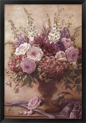 Framed Symphony Bouquet II Print