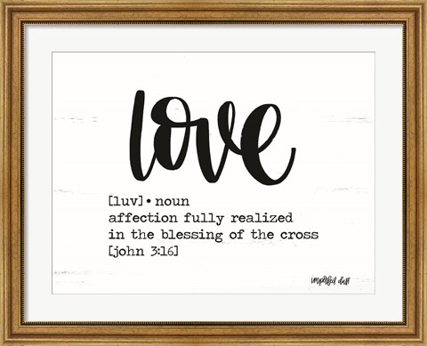 Framed Love Print