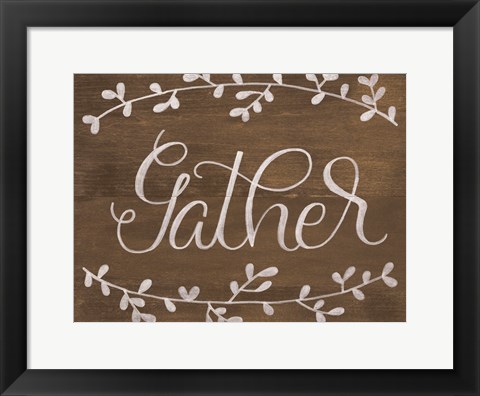 Framed Gather Leaf Print