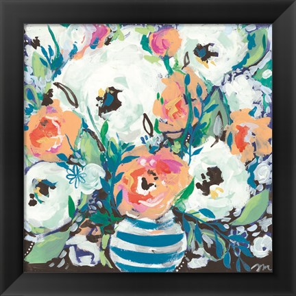 Framed Fancy Florals I Print