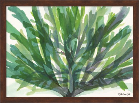 Framed Tropical Sea Grass 2 Print