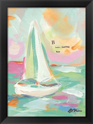 Framed Sailboat I Print