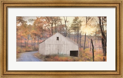 Framed Fall at the Barn Print