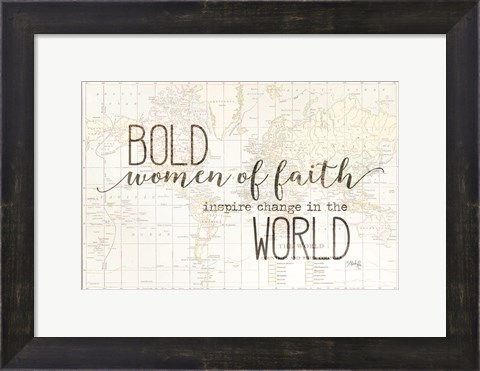 Framed Bold Women of Faith Print