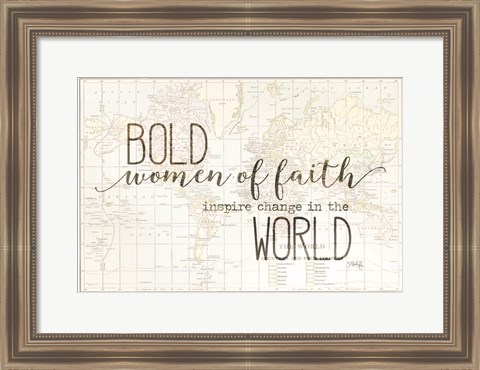 Framed Bold Women of Faith Print