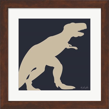 Framed Dino I Print