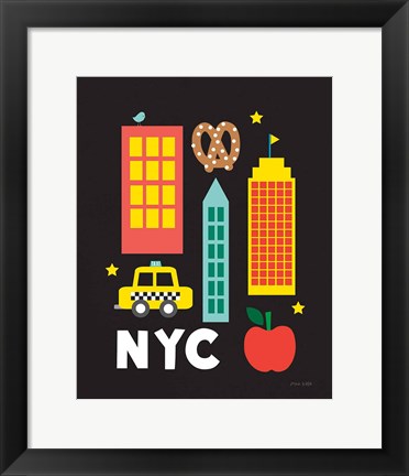 Framed City Fun NYC Print