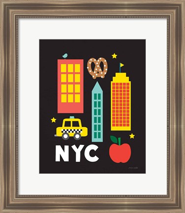 Framed City Fun NYC Print