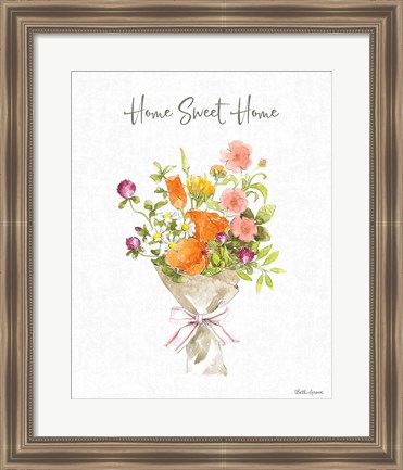 Framed Farmhouse Floral IV Print