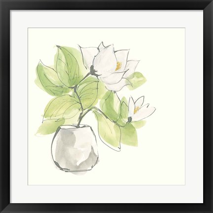 Framed Plant Magnolia II Print