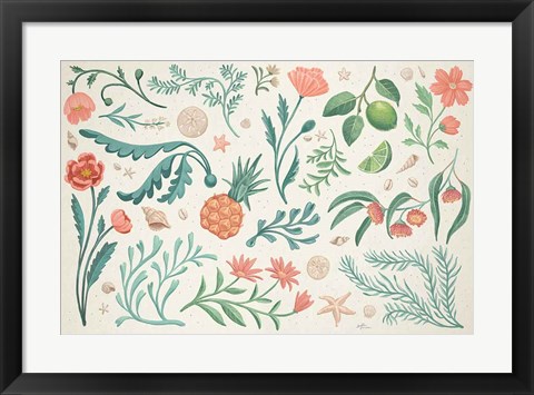 Framed Seaside Botanical I Print