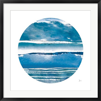 Framed By the Sea Circle Print