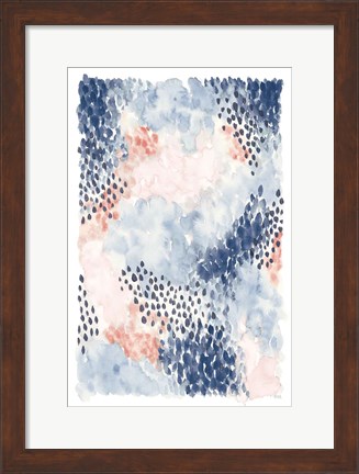 Framed Spring Blooms I Blue Print