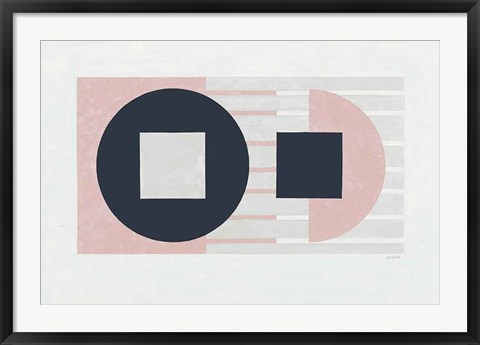 Framed Laterally Speaking Pink Print