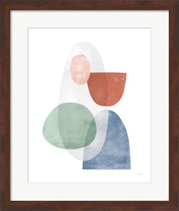 Framed Whispers II Coral Print