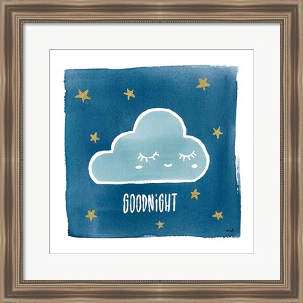 Framed Night Sky Goodnight Print