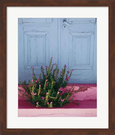 Framed Santorini I Spring Crop Print