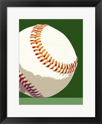 Framed Baseball Print