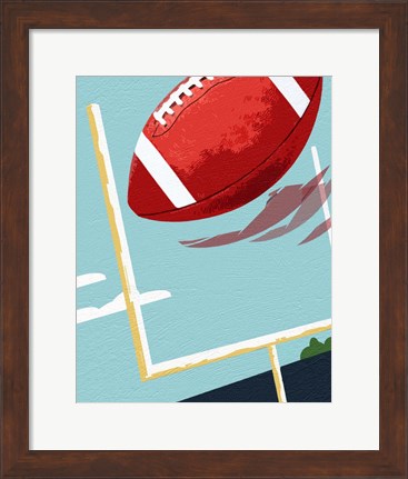 Framed Football Posts Print