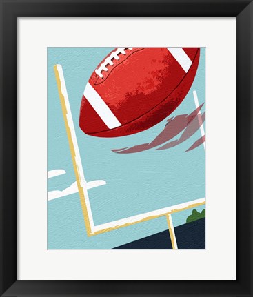 Framed Football Posts Print