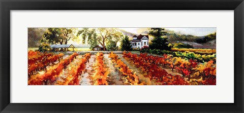 Framed Golden Vineyard Print