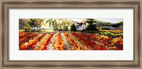 Framed Golden Vineyard Print