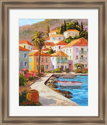 Framed Greece&#39;s Golden Light Print