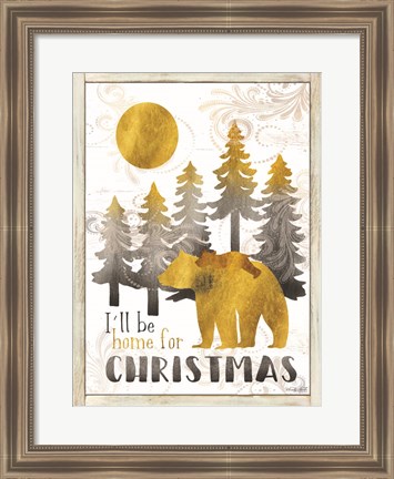 Framed Merry Christmas and Happy New Year Print