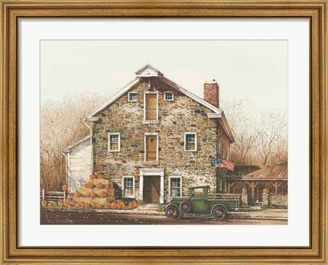 Framed Fall is in the Air Print