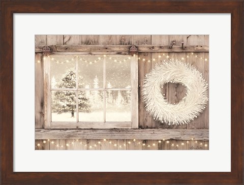 Framed Winter White View Print