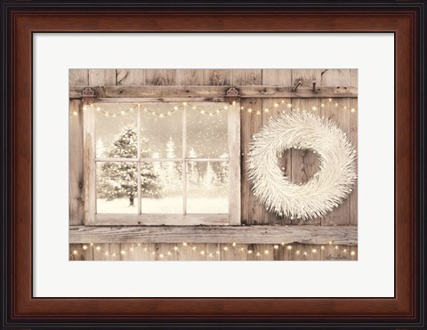 Framed Winter White View Print