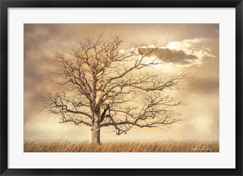 Framed Golden Tree Print