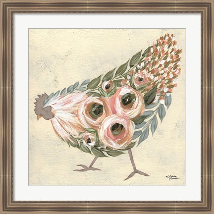 Framed Astrid the Hen Print