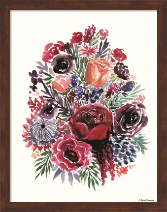 Framed Moody Florals Print