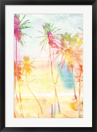 Framed Bright Summer Palms Print