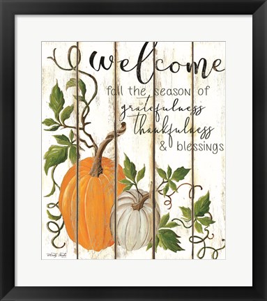 Framed Welcome Fall Print