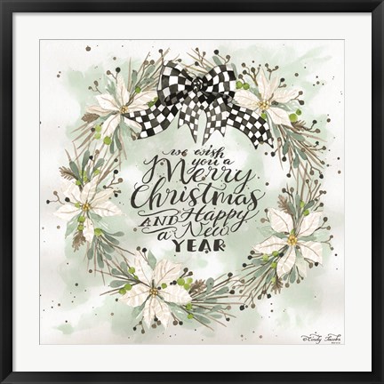 Framed We Wish You a Merry Christmas Print