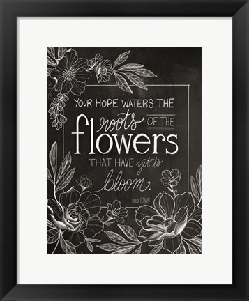 Framed Yet to Bloom Print