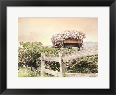 Framed Flower Wagon Print